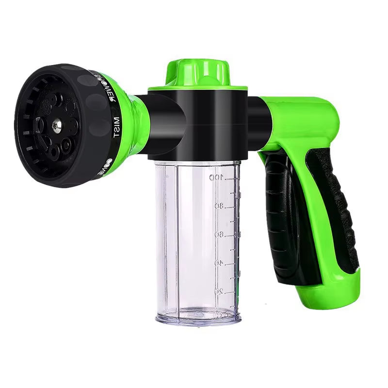 Pressure Hose Nozzle Foam Gun 8 in 1 Jet Spray Gun Soap Dispenser Garden Watering Horse Dog Animal Car Washing Tool Dropshipping