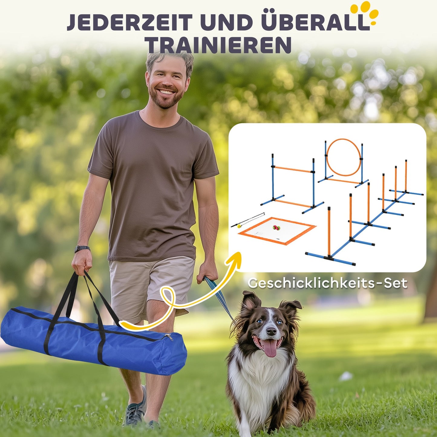 Agility Set Hunde 7-Teilig Agility-Ausrüs