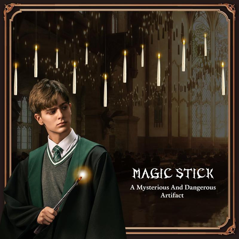20 Pack LED Floating Candles with Wand Remote, Flickering Warm Light, No Assembly Required - Perfect for Indoor Party Decor, Room Hanging, Birthday Favors