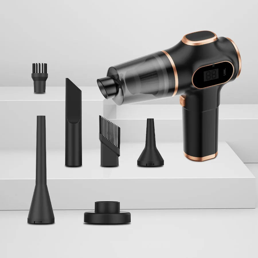 ABS Home Appliance Portable Powerful Handheld Vacuum Cleaner, Long Battery Life Suitable for Cleaning Car and Home Debris