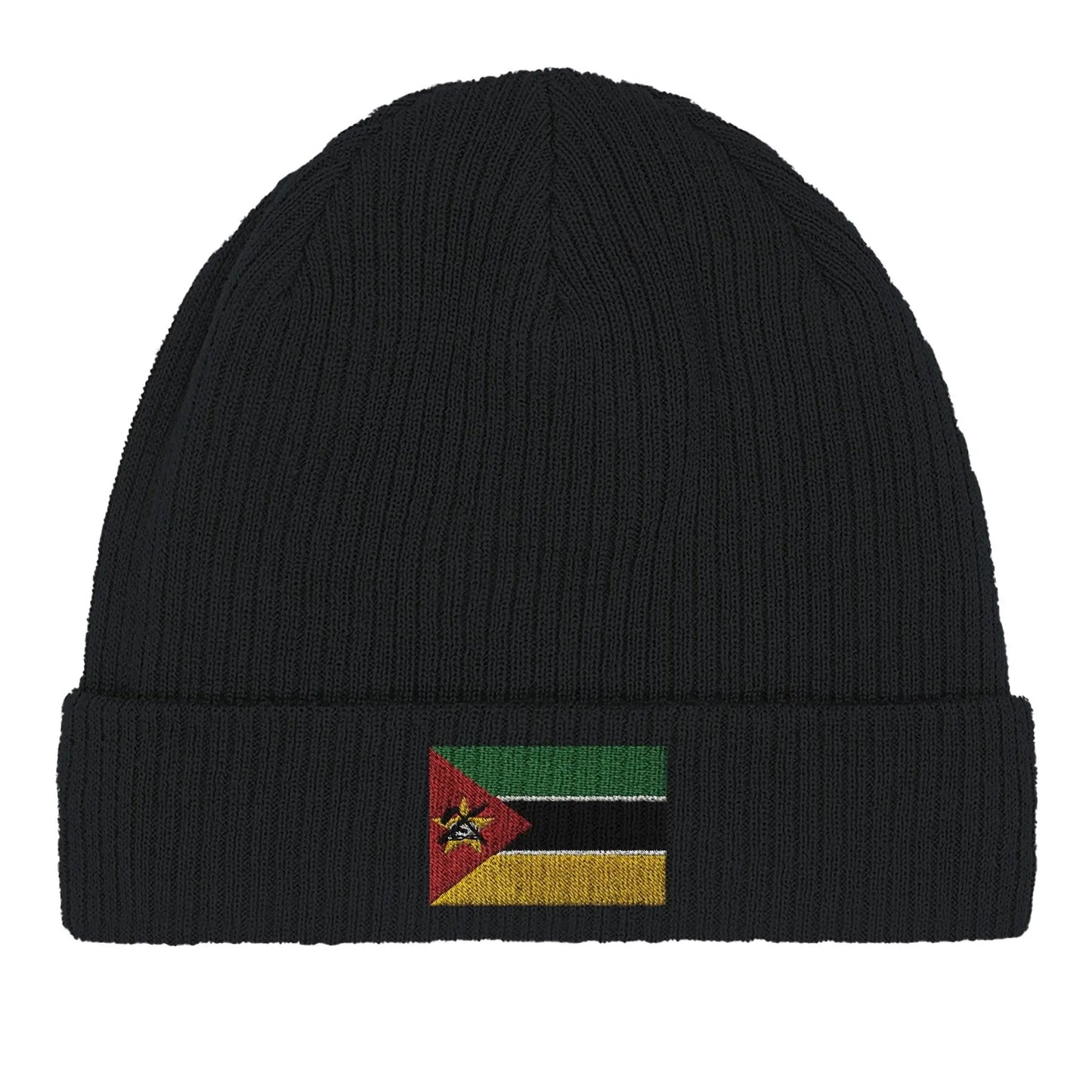 Bonnet En Coton – Drapeau Du Mozambique – Broderie