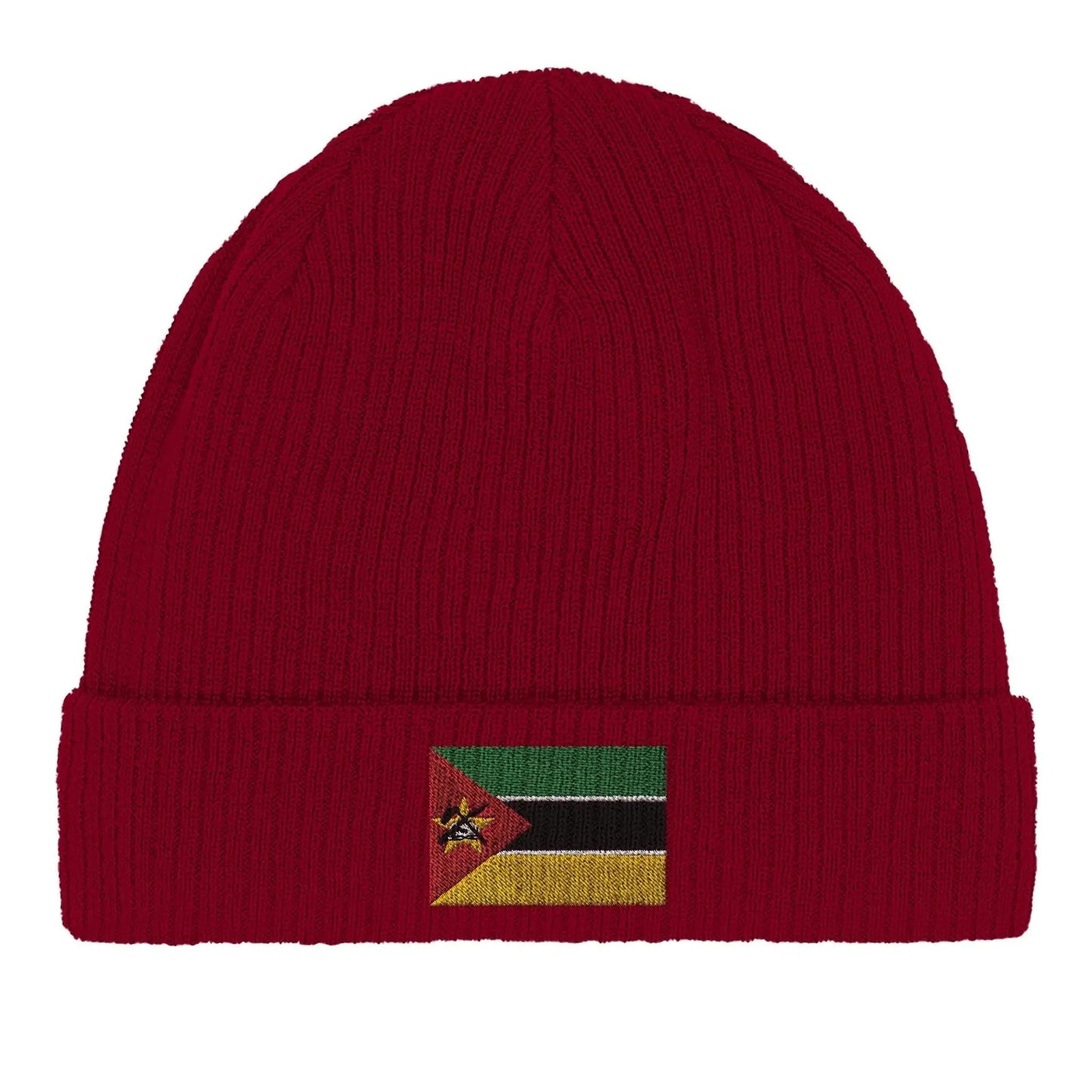 Bonnet En Coton – Drapeau Du Mozambique – Broderie
