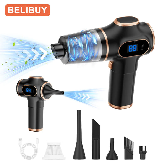 ABS Home Appliance Portable Powerful Handheld Vacuum Cleaner, Long Battery Life Suitable for Cleaning Car and Home Debris