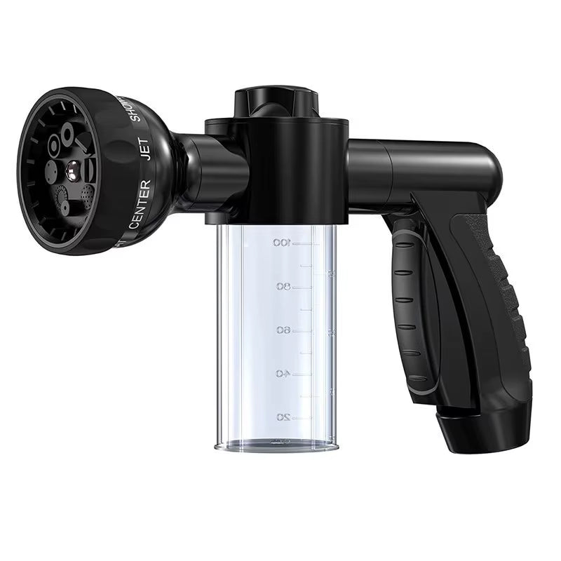 Pressure Hose Nozzle Foam Gun 8 in 1 Jet Spray Gun Soap Dispenser Garden Watering Horse Dog Animal Car Washing Tool Dropshipping