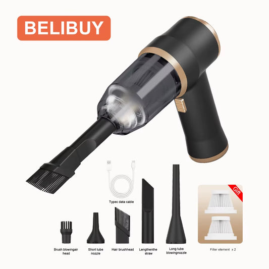 BELIBUY Portable Home and Car Vacuum Cleaner High Power Cleaner Carpet Office Car Powerful Small Vacuum Cleaner Cleaning Machine